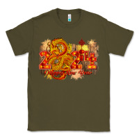 Army Green year of the dragon chinese new year 2024 Classic Tee - CowGirlArtShop