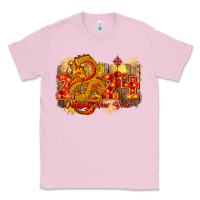 Bubblegum Pink year of the dragon chinese new year 2024 Classic Tee - CowGirlArtShop