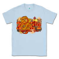 Dusty Blue year of the dragon chinese new year 2024 Classic Tee - CowGirlArtShop
