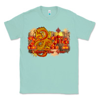 Seafoam year of the dragon chinese new year 2024 Classic Tee - CowGirlArtShop