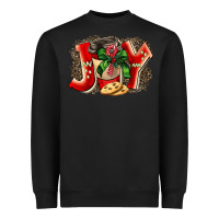 Black christmas joy coffee Heavyweight Sweatshirt - BarkalooDesign