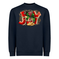 Navy christmas joy coffee Heavyweight Sweatshirt - BarkalooDesign