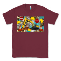 Burgundy excavator sippy Classic Tee - Artiststas