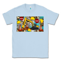 Dusty Blue excavator sippy Classic Tee - Artiststas