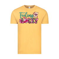 Vintage Mustard feeling lucky Vintage Tee - OliviaCreatesArt