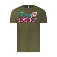 Vintage Olive feeling lucky Vintage Tee - OliviaCreatesArt
