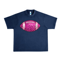 Navy american football pink Urban Heavy Tee - CowCowDesign