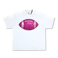 White american football pink Urban Heavy Tee - CowCowDesign