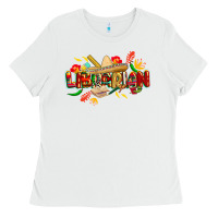 White cinco de mayo librarian Ladies Tee - CowGirlArtShop