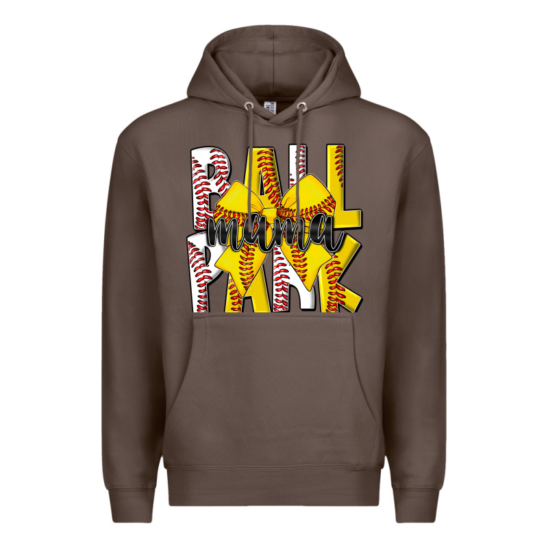 Ball Park Mama Premium Hoodie by CowhideDigitalArt | Teevron
