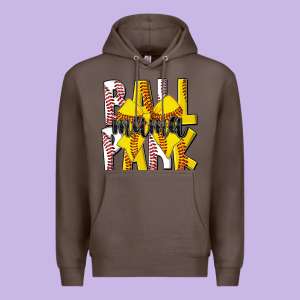 Ball Park Mama Premium Hoodie Designed By Cowhidedigitalart
