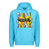 Ocean Blue ball park mama Premium Hoodie - CowhideDigitalArt
