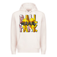 Pale Pink ball park mama Premium Hoodie - CowhideDigitalArt