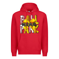 Red ball park mama Premium Hoodie - CowhideDigitalArt