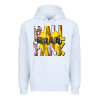 White ball park mama Premium Hoodie - CowhideDigitalArt