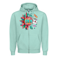 Seafoam western certified nurse asistant  medical instruments Zipper Hoodie - BarkalooDesign