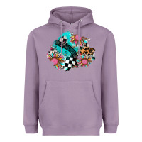 Lavender race sunflower patches Heavyweight Hoodie - AdoDesignShop