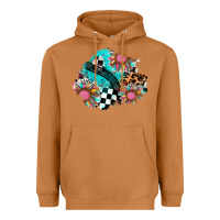 Meerkat race sunflower patches Heavyweight Hoodie - AdoDesignShop
