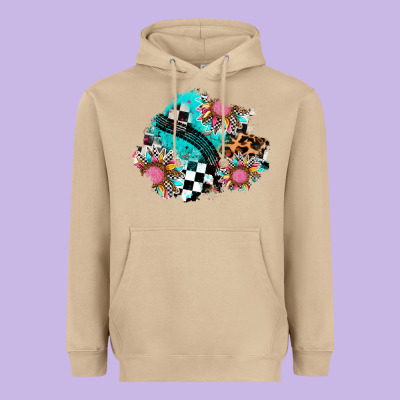 Race Sunflower Patches Heavyweight Hoodie Designed By Adodesignshop