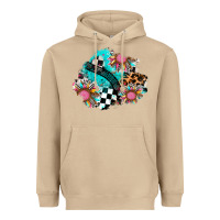 Mushroom race sunflower patches Heavyweight Hoodie - AdoDesignShop