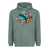 Sage race sunflower patches Heavyweight Hoodie - AdoDesignShop