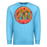 Ocean Blue puerto rico coasters Premium Sweatshirt - AdoDesignShop
