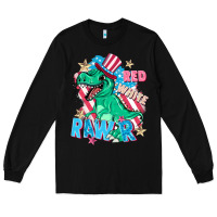 Black Red white rawr Long Sleeve Tee - FaDigitalArtStudio