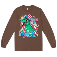 Chestnut Red white rawr Long Sleeve Tee - FaDigitalArtStudio