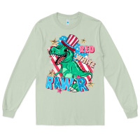 Matcha Red white rawr Long Sleeve Tee - FaDigitalArtStudio