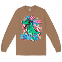 Toasted Coconut Red white rawr Long Sleeve Tee - FaDigitalArtStudio