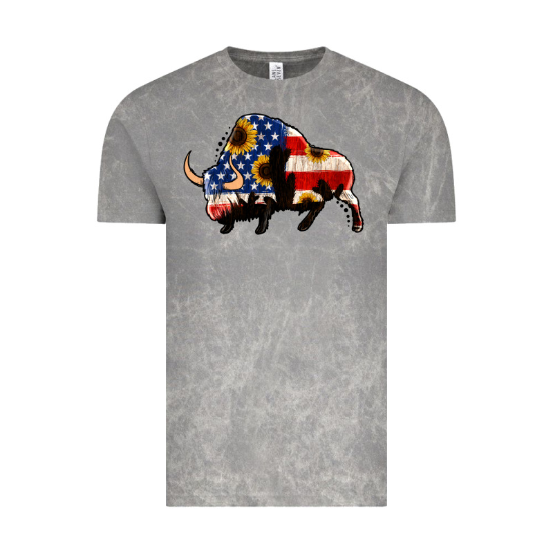 American Flag Bison Vintage Tee by Jasminsmagicworld | Teevron