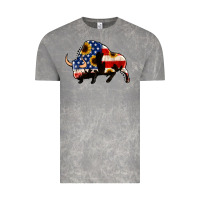 Cloud Rock american flag bison Vintage Tee - Jasminsmagicworld