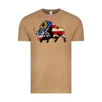 Vintage Camel american flag bison Vintage Tee - Jasminsmagicworld