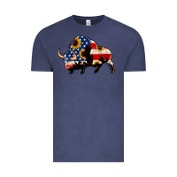 Vintage Denim american flag bison Vintage Tee - Jasminsmagicworld