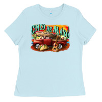 Baby Blue cinco de mayo truck Ladies Tee - CowGirlArtShop