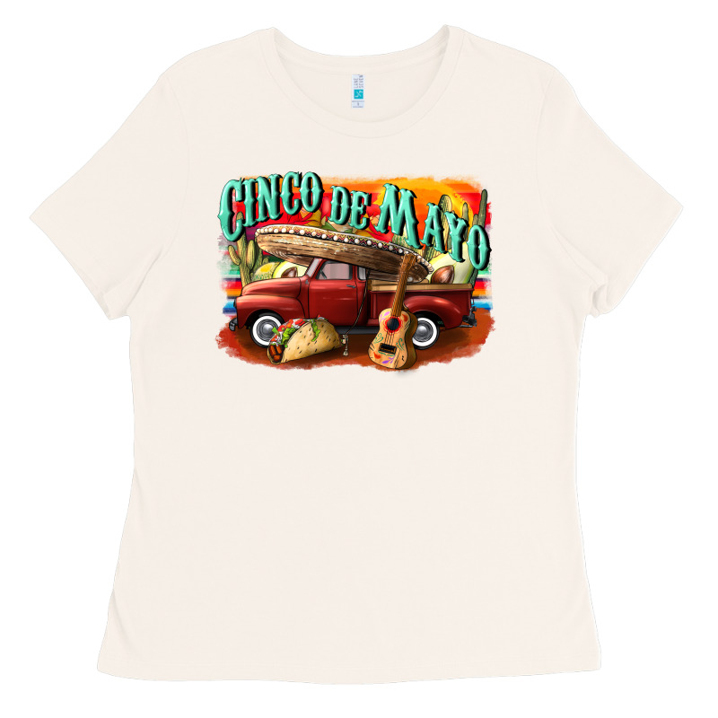 Cinco De Mayo Truck Ladies Tee by CowGirlArtShop | Teevron