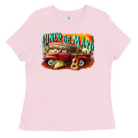 Bubblegum Pink cinco de mayo truck Ladies Tee - CowGirlArtShop