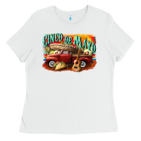 White cinco de mayo truck Ladies Tee - CowGirlArtShop