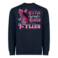 Navy with brave wings she flies Heavyweight Sweatshirt - BarkalooDesign