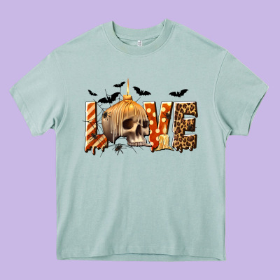 Halloween Love Heavy Core Tee Designed By Texasbilliewilder