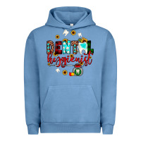 Pigment Pebble Blue Christmas dental hygienist Urban Hoodie - JahusDesignShop
