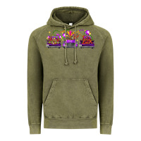 Vintage Olive Mardi Gras Farm Trucks Vintage Hoodie - FaDigitalArtStudio