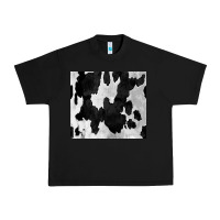 Black Black White Cowhide Tumbler Urban Heavy Tee - CowCowDesign