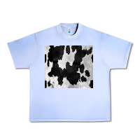 Grape Ice Black White Cowhide Tumbler Urban Heavy Tee - CowCowDesign
