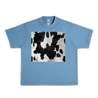 Pebble Blue Black White Cowhide Tumbler Urban Heavy Tee - CowCowDesign