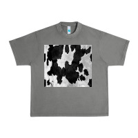Tornado Black White Cowhide Tumbler Urban Heavy Tee - CowCowDesign