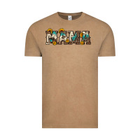 Vintage Coffee mama sunflower leopard Vintage Tee - OliviaCreatesArt