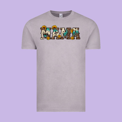 Mama Sunflower Leopard Vintage Tee Designed By Oliviacreatesart