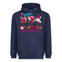 Navy valentines day cna certified nursing assistant Heavyweight Hoodie - AdoDesignShop
