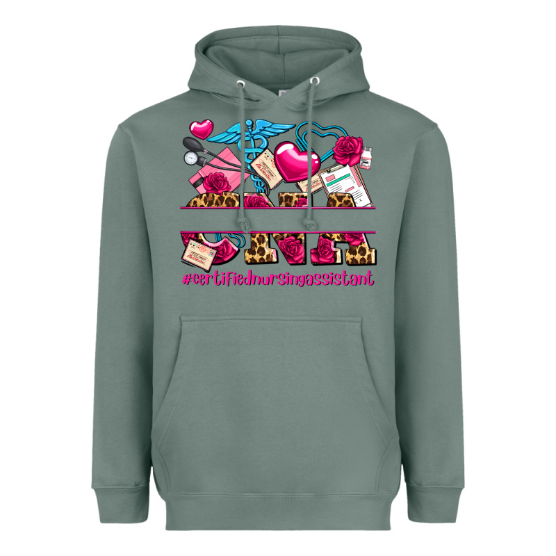 Valentines Day Cna Certified Nursing Assistant Heavyweight Hoodie by AdoDesignShop | Teevron